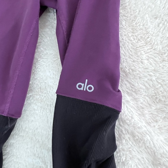 Alo Yoga Airbrush High-Waist Highlight Goddess Leggings-Plum - Picture 5 of 6